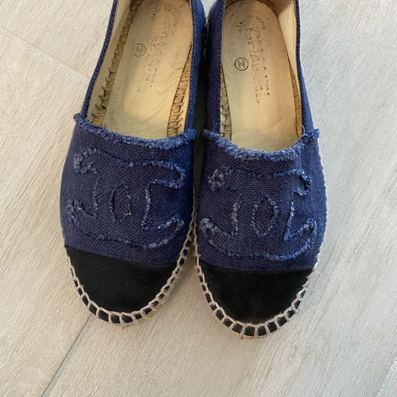 Chanel Jean and Black Espadrilles - Picture 2 of 5